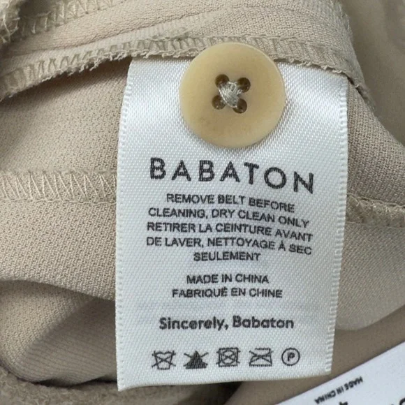 Babaton Aritzia Power Pants Wide Leg Belted High Rise Trousers Size 4 - Picture 7 of 13